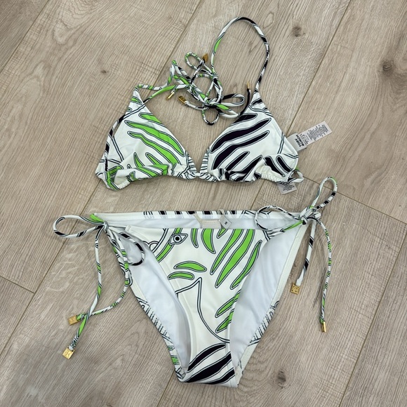 BRAND NEW TORY BURCH "PRINTED STRING BIKINI" - XS - Picture 8 of 9